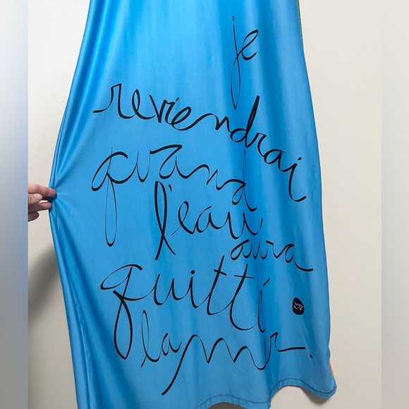 Volt Design Multicolour Abstract Artistic Design Maxi Dress Size Small - Picture 4 of 6